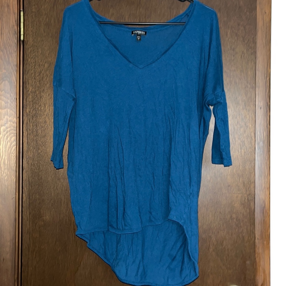3/4 Sleeve, High-Low Top